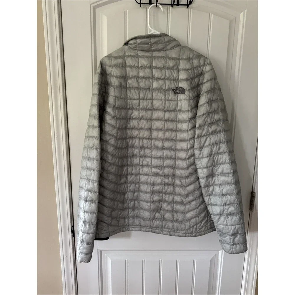 The North Face Mens Thermoball Eco Puffer Jacket Grey XL Quilted Lightweight